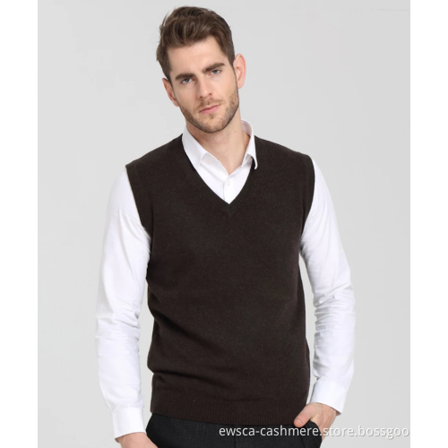 Mens Formal Pure Cashmere Vest